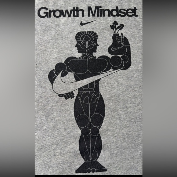 Nike Gray 'Growth Mindset' Graphic Tee - Picture 5 of 11